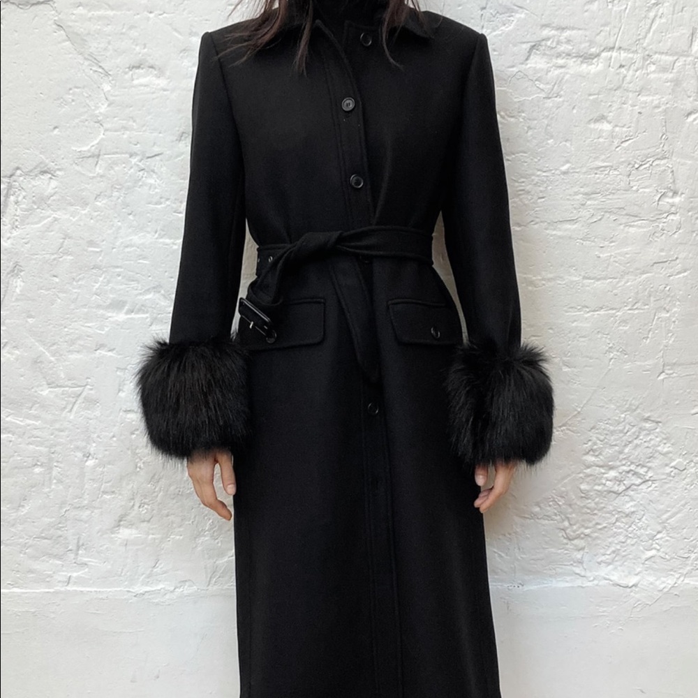 Zara fitted wool coat